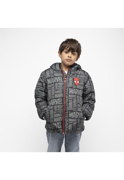 Parka Niño Spiderman Negro Marvel