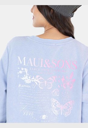 Poleron Cuello Redondo Xoxo Crew Neck  Mujer Maui And Sons