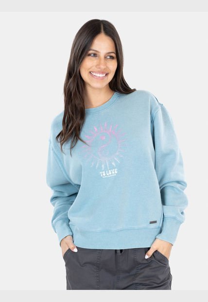 Poleron Cuello Redondo Chill Out Crewneck  Mujer Maui And Sons