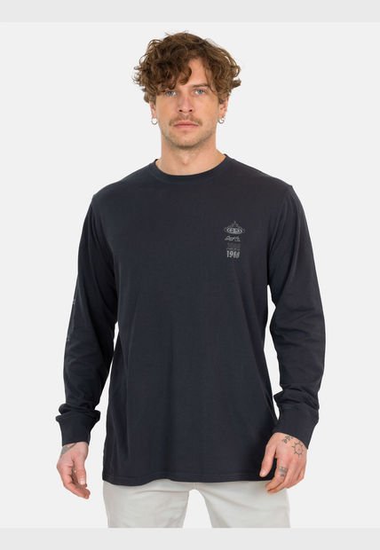 Polera ML Surf Co Hombre Negro Maui And Sons