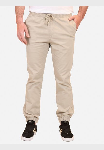 Pantalon Jogger Haleakala Beige Hombre Maui And Sons