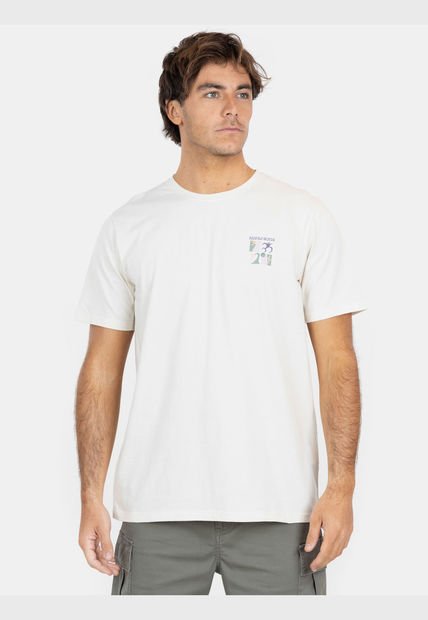 Polera MC Island Magic Surf Tees  Beige Hombre Maui And Sons