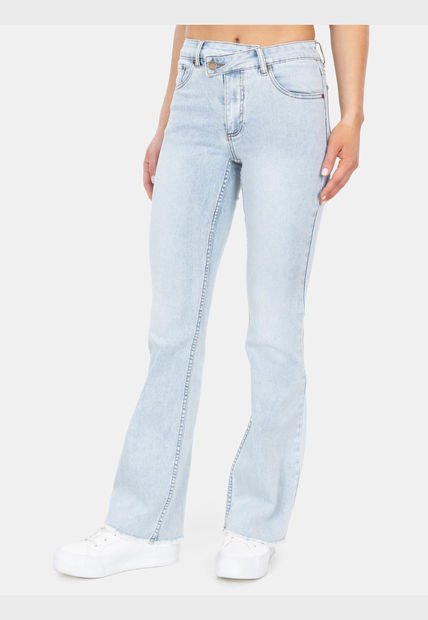 Jeans Flare Western Azul Mujer Maui And Sons