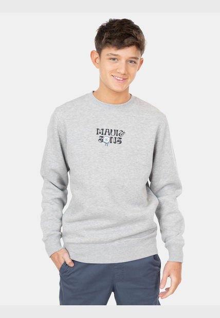 Poleron CR Prisma Surf Gris Infantil Maui And Sons