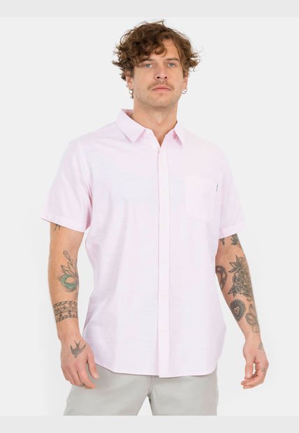 Camisa MC Fantasy Sty Rosado Hombre Maui And Sons