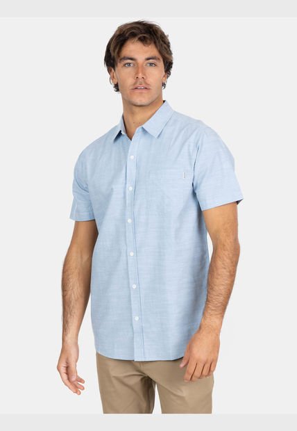 Camisa MC Fantasy Sty Azul Hombre Maui And Sons