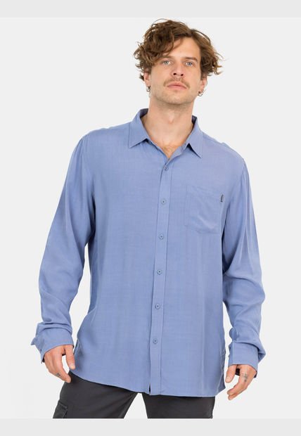 Camisa ML Sunset Shore Azul Hombre Maui And Sons