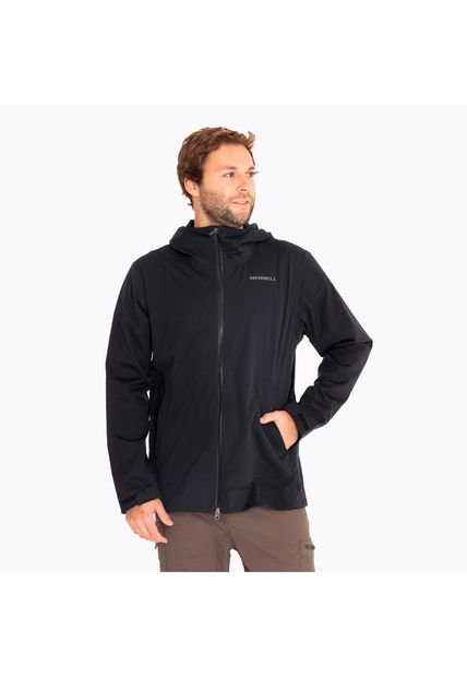 Chaqueta Impermeable Hombre Whisper Rain Negro Merrell