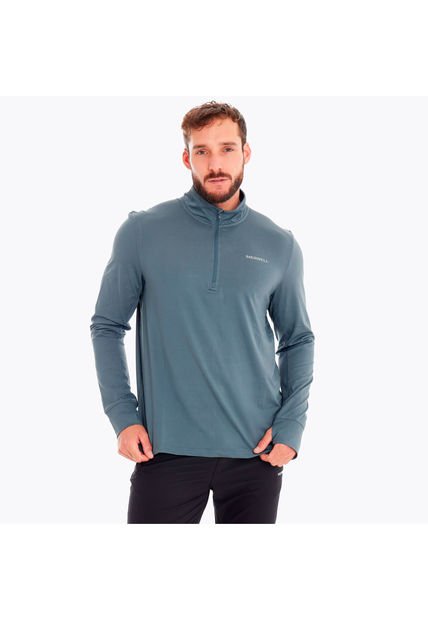 Polerón Hombre Betatherm 1/4 Zip Azul Merrell