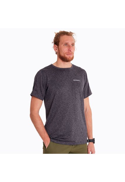 Polera Hombre Sport Blue Negro Merrell