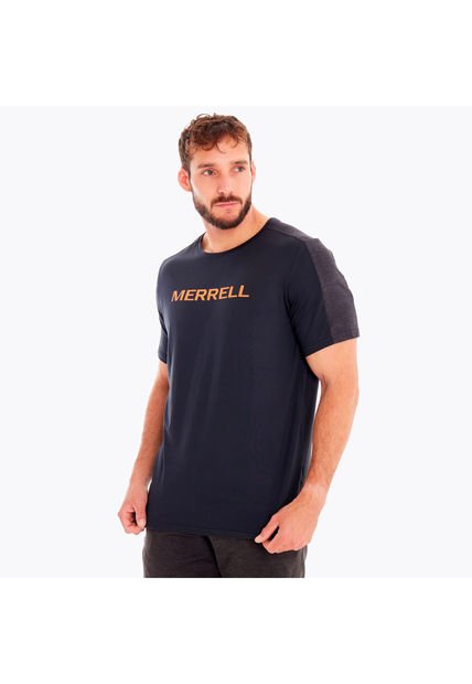 Polera Hombre Trail Running Edic Skyfire Negro Merrell