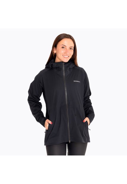 Chaqueta Impermeable Mujer Whisper Rain S Negro Merrell