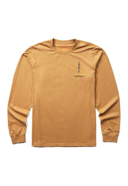 Polera Hombre Great Outdoors Mostaza Merrell