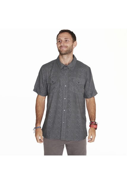 Camisa M/C Shirt Short Sleeve Gris Hombre Merrell