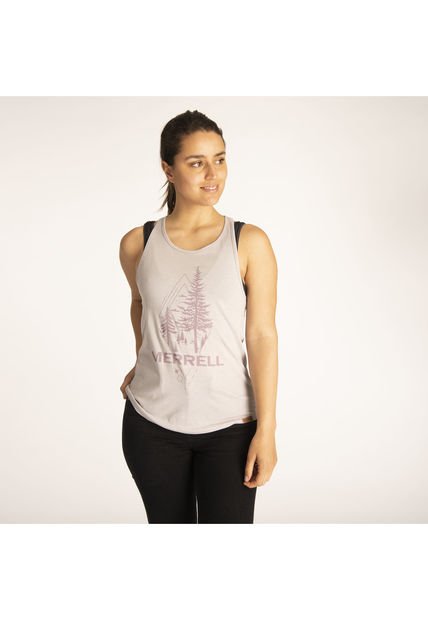 Polera M/C Mujer Pine Tee Marfil Merrell