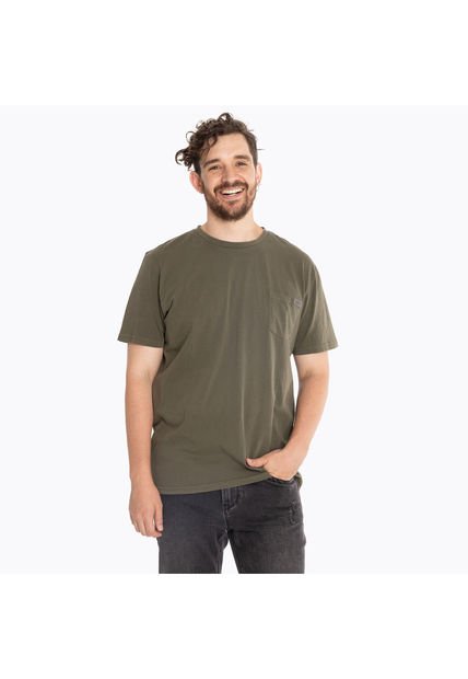 Polera Hombre Pocket 2 Oliva Merrell