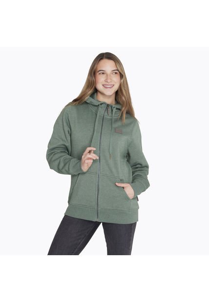 Polerón Zipper Sweater Verde Mujer Merrell