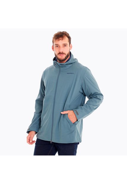 Impermeable Hombre Whisper Rain Shell Azul Merrell