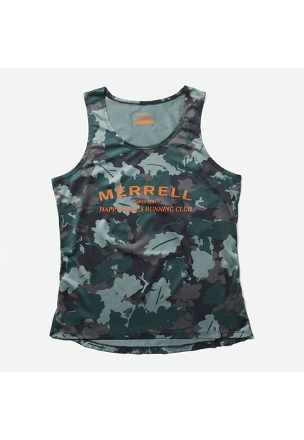 Polera S/M Mujer W Trail Running Sing Verde Merrell