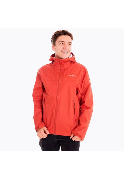 Impermeable Hombre Fallon Rain Shell Rojo Merrell