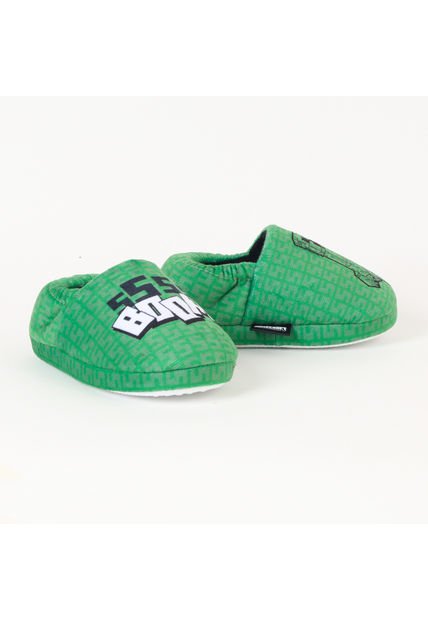 Pantufla Niño Sss Boom Verde Minecraft