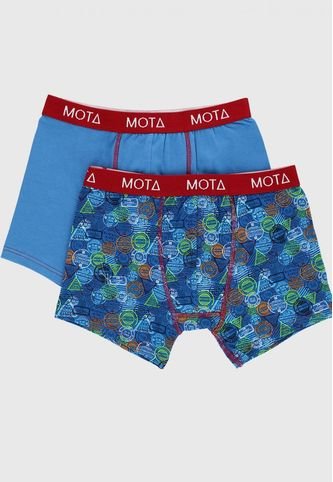 Mota Boxer Juvenil Algodon Pack 2 Azul Mota Mota Ofertitas