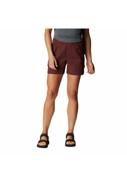 Short Mujer Cascade Pass Cargo Rojo Mountain Hardwear