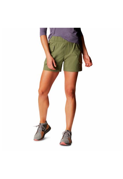 Short Mujer Cascade Pass Cargo Verde Mountain Hardwear