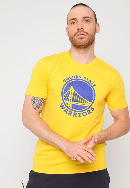 Polera NBA NBA Golden State Warriors Amarillo Calce Regular Compra Ahora Dafiti Chile