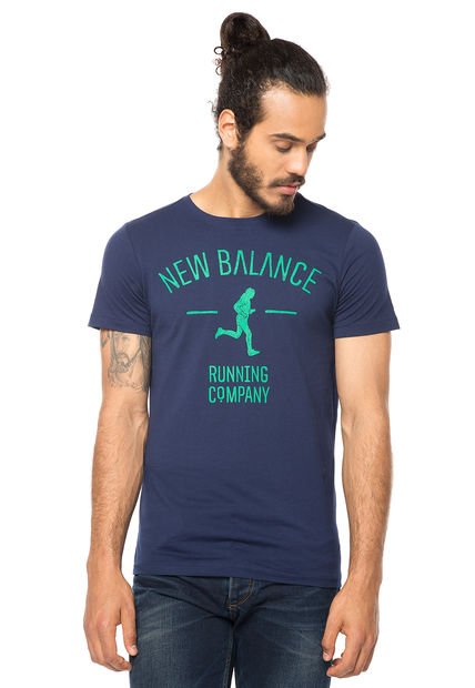 Polera Running Company T PGM Azul Marino New Balance