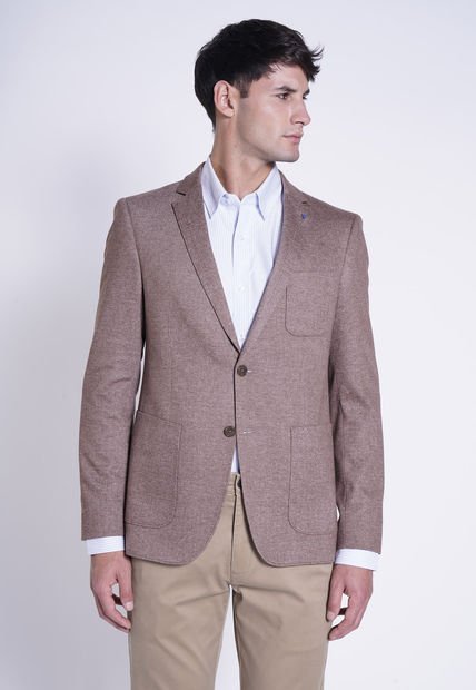 Blazer Aberto Marrón New Man