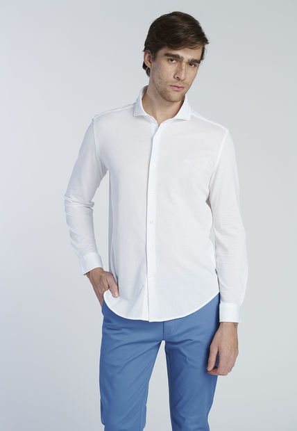 Camisa Manchest Blanco New Man