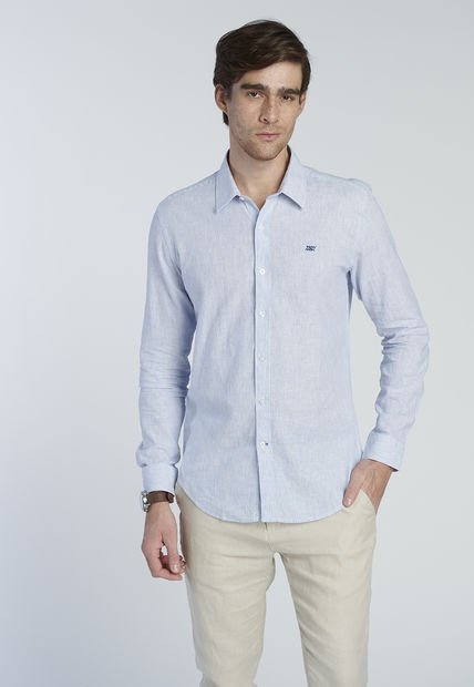 Camisa Viena Azul New Man