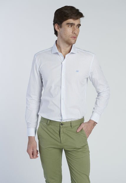 Camisa Denis Celeste New Man