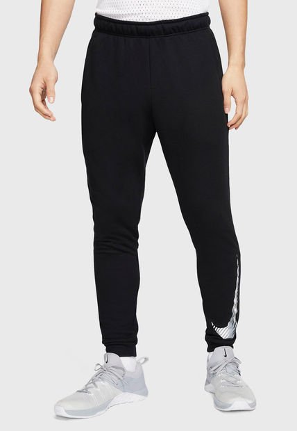 Pantalón De Buzo Nike M Nk Dry Pant Taper Flc Gfx Negro Calce Regular