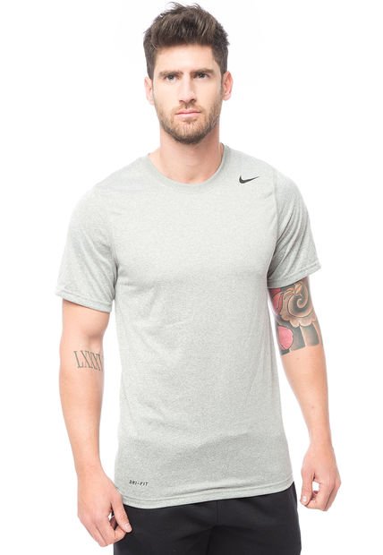 Polera Legend Poly Ss Gris Nike