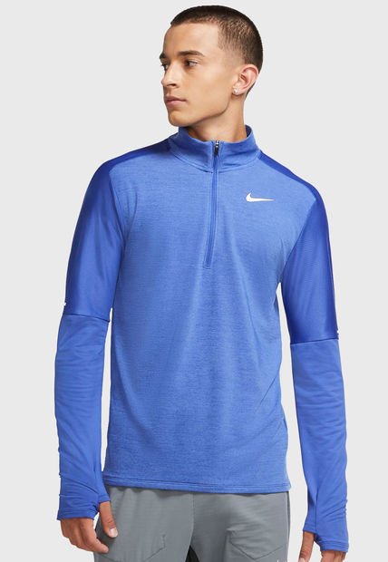 gráfico mermelada Alienación Camiseta Manga Larga Nike M NK DF ELMNT TOP HZ Azul - Calce Regular -  Compra Ahora | Dafiti Chile