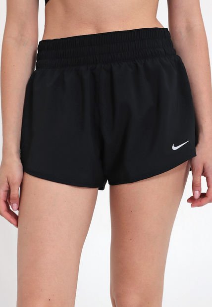 Short Nike ONE DF MR 3IN BR  Negro - Calce Regular