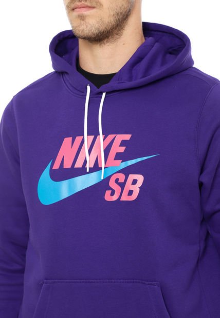 Poleron Nike M NK SB ICON HOODIE PO ESSNL Morado Calce Regular Compra Ahora Dafiti Chile