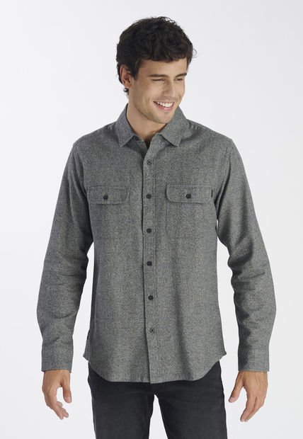 Camisa Cahuen Casual Gris Nimtu