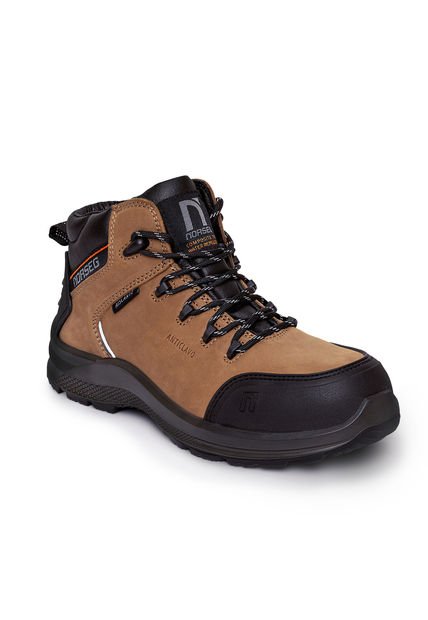 Zapato De Seguridad NS 592 LION Café Hombre Norseg