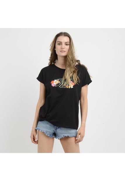 Polera Manga Corta Luana  Negro Oneill