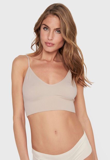 Peto Only Seamless Beige - Calce Ajustado