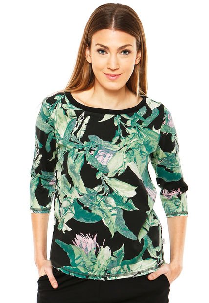 Sweater Jungle Oneck Negro Only - Calce Regular