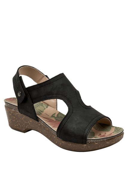 Sandalia Casual Mujer Negro Panama Jack