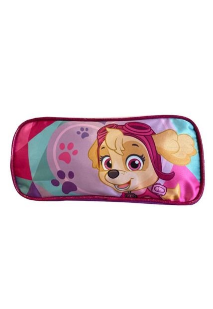 Estuche Doble Cierre Escolar Niña Skye Rosado Paw Patrol