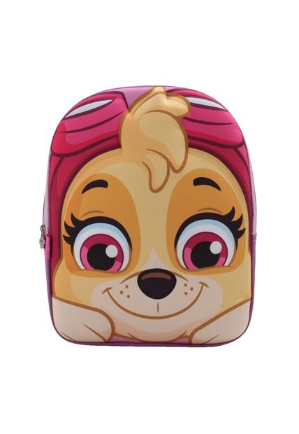 Mochila Niña Skye Face 3D Rosada Paw Patrol