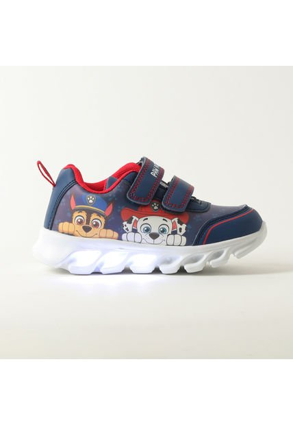 Zapatilla Con Luces Niño Duo Paws Azul Paw Patrol