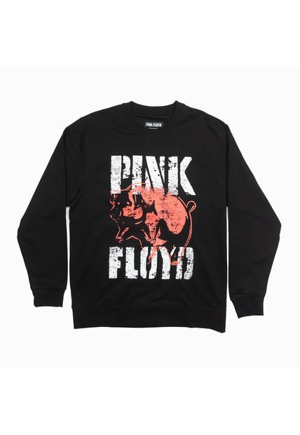 Poleron Hombre Pink Floyd Heart Negro Pink Floyd