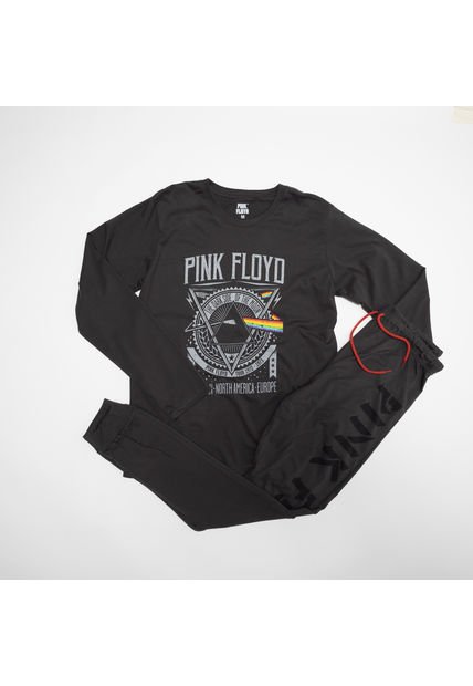 Pijama Hombre Fan Negro Pink Floyd